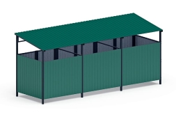 Навес контейнерной площадки для мусора (3 секции) МФ 55.02.02.3-01, фото 3