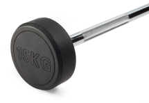 Штанга неразборная обрезиненная 15 кг Прямой гриф Штанга неразборная обрезиненная 15 кг Прямой гриф