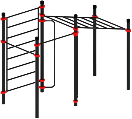 Воркаут ЛОВ 89 красный ВТ 101.12-01, фото 1