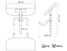 Дополнительная опция Парта Скотта (к скамьям MH-L103, 107)