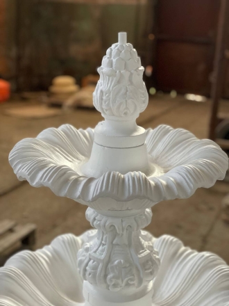 Фонтан классический двухъярусный белый, фото 3