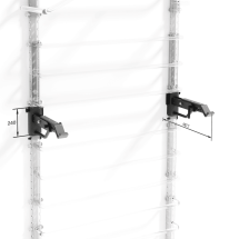 Комплект выдвижных крюков для штанги на шведскую стенку RockPro