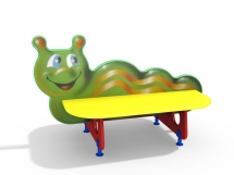 МФ 1.23 Лавочка со спинкой Гусеница