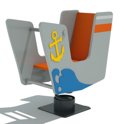 Качалка на пружине КНП Кораблик для детской площадки, фото 1