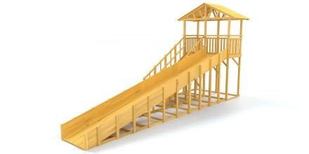 Зимняя горка Савушка Зима Wood-8/1 Без окрашивания, фото 2
