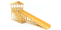 Зимняя горка Савушка Зима Wood-8/1 Без окрашивания, фото 1
