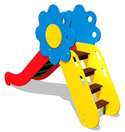 Детская горка Цветик Г043 H=950 для игровых площадок, фото 2