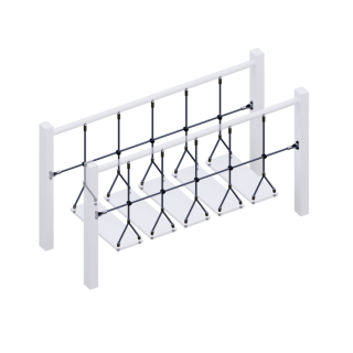 Комплект ограждений (две половинки) подвесного моста для детских игровых комплексов., фото 5