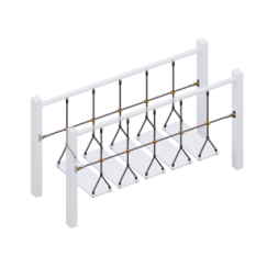 Комплект ограждений (две половинки) подвесного моста для детских игровых комплексов., фото 4