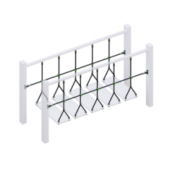 Комплект ограждений (две половинки) подвесного моста для детских игровых комплексов., фото 2