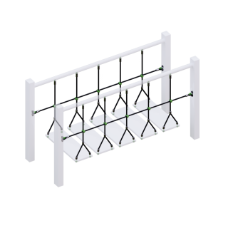 Комплект ограждений (две половинки) подвесного моста для детских игровых комплексов., фото 2