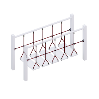 Комплект ограждений (две половинки) подвесного моста для детских игровых комплексов., фото 3
