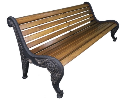 Парковая скамейка Астра, Лиственница 0,6 м, фото 3