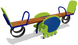 Качели-балансир Ёжик 04108.21 для детской площадки, фото 1 Качели-балансир Ёжик 04108.21 для детской площадки, фото 1