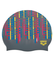 Шапочка для плавания Print 2 Matrix/Dark Grey, силикон, 1E368 523 Шапочка для плавания Print 2 Matrix/Dark Grey, силикон, 1E368 523