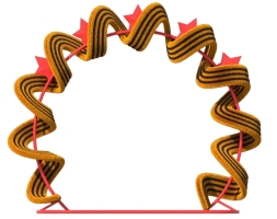 Топиари арка с георгиевской лентой- газон Eco, фото 2