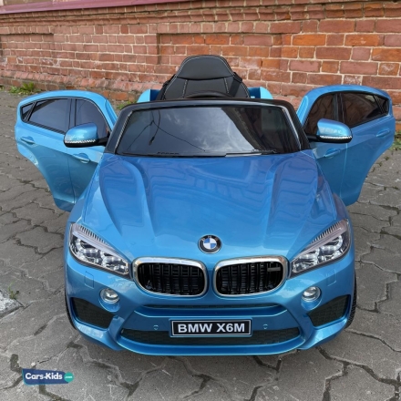 Электромобиль BMW X6M Mini JJ2199 синий, фото 12