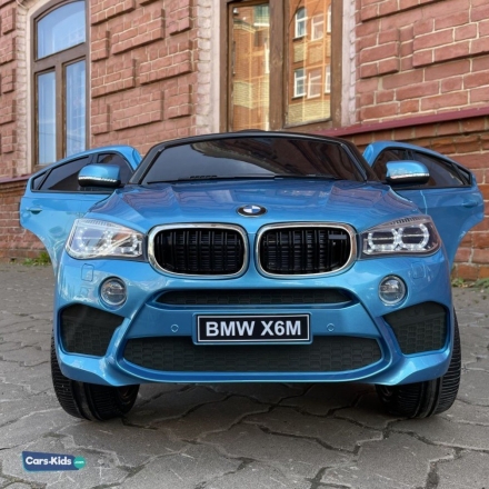 Электромобиль BMW X6M Mini JJ2199 синий, фото 11