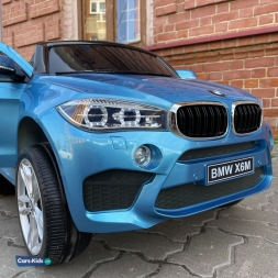 Электромобиль BMW X6M Mini JJ2199 синий, фото 6