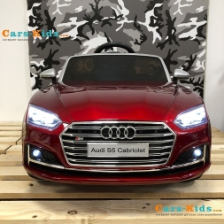 Электромобиль Audi S5 Cabriolet LUXURY красный, фото 5