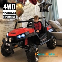 Электромобиль двухместный BUGGY S2588 4WD красный