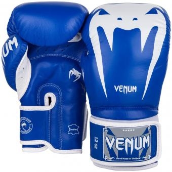 Перчатки боксерские Venum Giant 3.0 Blue/White Nappa Leather, фото 2