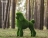 Топиари собака Пудель - газон Deluxe/Deluxe Green