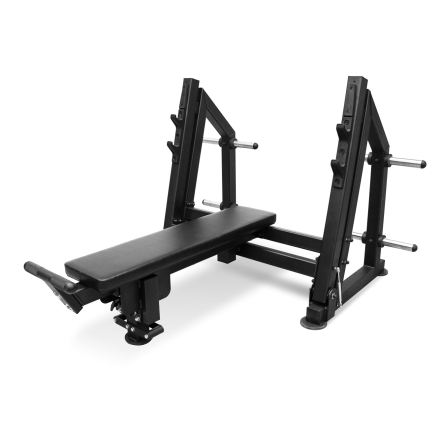 Скамья для жима лёжа с доводчиком, упором и подставкой для ног BRONZE GYM PARTNER ML-901, фото 1