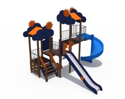 Детский игровой комплекс Небоскреб 2 с песочницей ДИО 04104, фото 3