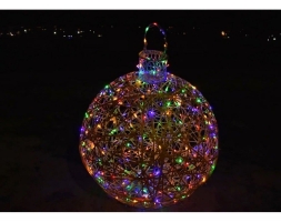 Светящаяся фигура Ёлочная игрушка на раме (диаметр 2 м), фото 2