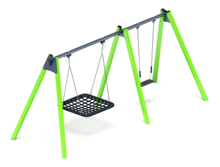 Качели М2 (зеленый) ИО 12.06.03.01-02, фото 4