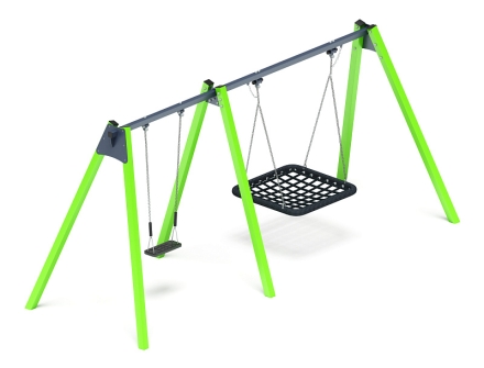 Качели М2 (зеленый) ИО 12.06.03.01-02, фото 1