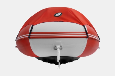GLADIATOR E 380 PRO AIR Красно-белый моторная лодка ПВХ НДНД, фото 9