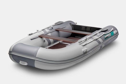 GLADIATOR B 370 LIGHT B Светло-темносерый моторная лодка ПВХ Фанерный пайол, фото 1