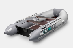GLADIATOR B 370 LIGHT B Светло-темносерый моторная лодка ПВХ Фанерный пайол, фото 2