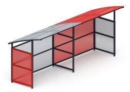 Навес для колясок (2 секции) МФ 742.01-02, фото 1 Навес для колясок (2 секции) МФ 742.01-02, фото 1