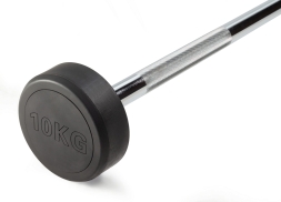 Штанга неразборная обрезиненная 10 кг Прямой гриф, фото 2 Штанга неразборная обрезиненная 10 кг Прямой гриф, фото 2