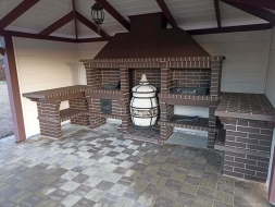 Печь Аристократ 832 Радиальный кирпич коричневый, фото 2