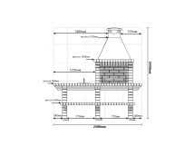 Печь Аристократ 704 Прямоугольный кирпич микс коричневого с желтым