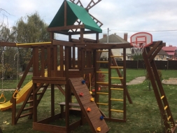 Спортивно-игровая площадка с бесшовным резиновым покрытием, фото 2