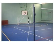 Стойка волейбольная на растяжках с механизмом натяжения, универсальная Стойка волейбольная на растяжках с механизмом натяжения, универсальная