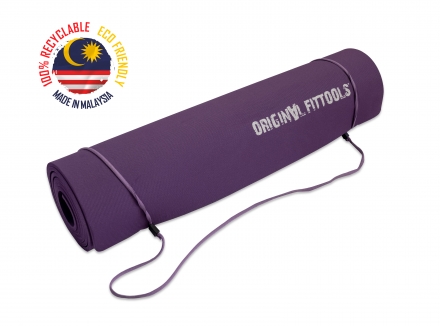 Коврик для йоги 1900х600 6 мм фиолетовый, фото 3