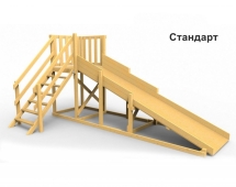 Деревянная зимняя горка Сорбет Мята 2 Деревянная зимняя горка Сорбет Мята 2