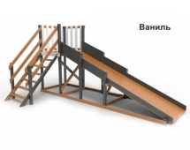 Деревянная зимняя горка Сорбет Мята 2 Деревянная зимняя горка Сорбет Мята 2