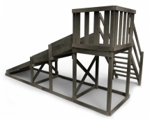 Деревянная зимняя горка Сорбет Мята 2 Деревянная зимняя горка Сорбет Мята 2