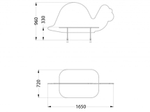 МФ 1.24 Лавочка со спинкой Черепаха
