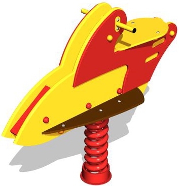 Качалка на двух пружинах Скутер КЧ056 для детской площадки, фото 1