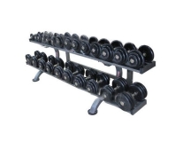 Обрезиненный гантельный ряд «Profigym» от 3,5 до 31 кг с шагом 2.5 кг ГП-007 