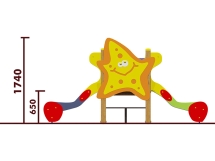 Горка двойная Морская звезда 08018 для детской площадки Горка двойная Морская звезда 08018 для детской площадки