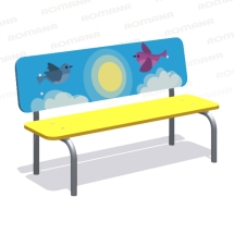 Детская скамейка Romana Птички 302.09.00 для игровой площадки